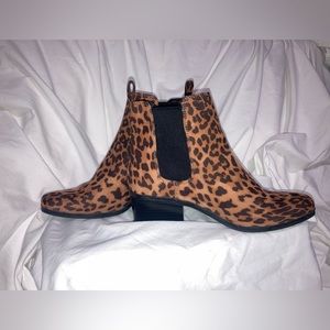 a new day Faux Suede Cheetah Print Boots